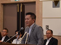 第2回立憲民主党北海道連合定期大会にて幹事長に選出され、挨拶